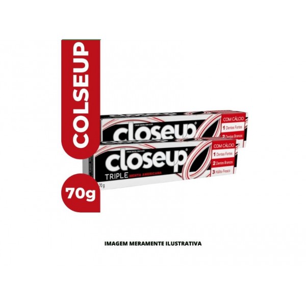 CREME DENTAL - CLOSEUP - 70g TRIPLA MENTA AMERICANA - DP12